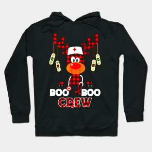 Boo Boo Crew Reindeer Nurse Hoodie
